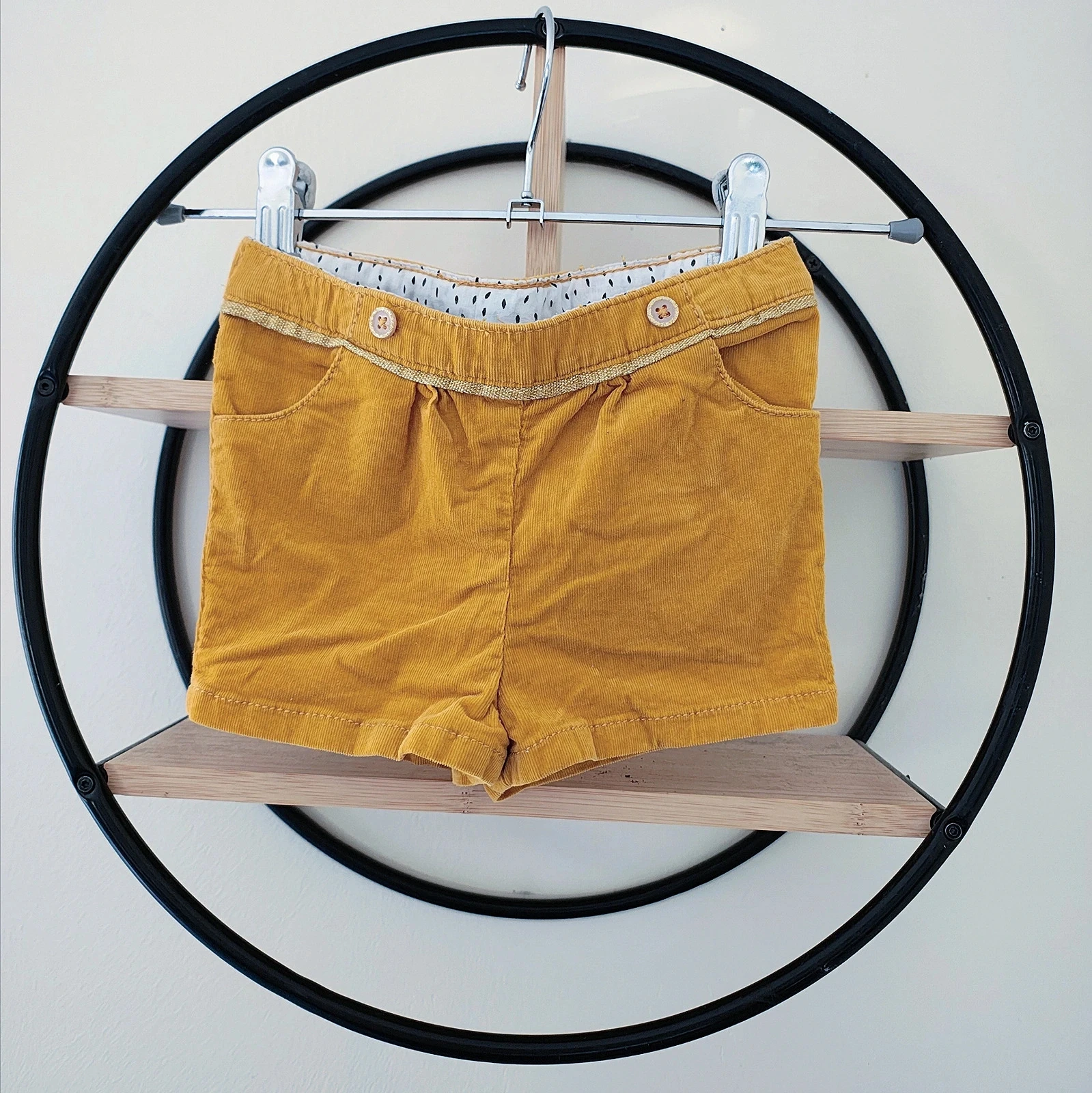 9 mois short côtelé tape a l'oeil automne hiver